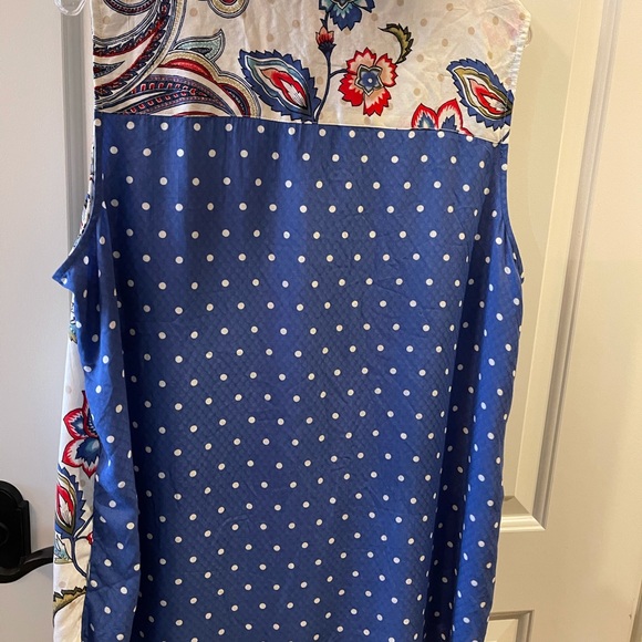 Chico’s Sleeveless Print and Polka Dot Top XL - Picture 3 of 3